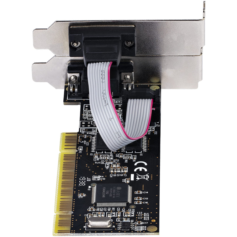  [AUSTRALIA] - StarTech.com 2-Port PCI RS232 Serial Adapter Card - PCI Serial Port Expansion Controller Card - PCI to Dual Serial DB9 Card - Standard (Installed) & Low Profile Brackets - Windows/Linux (PCI2S5502)