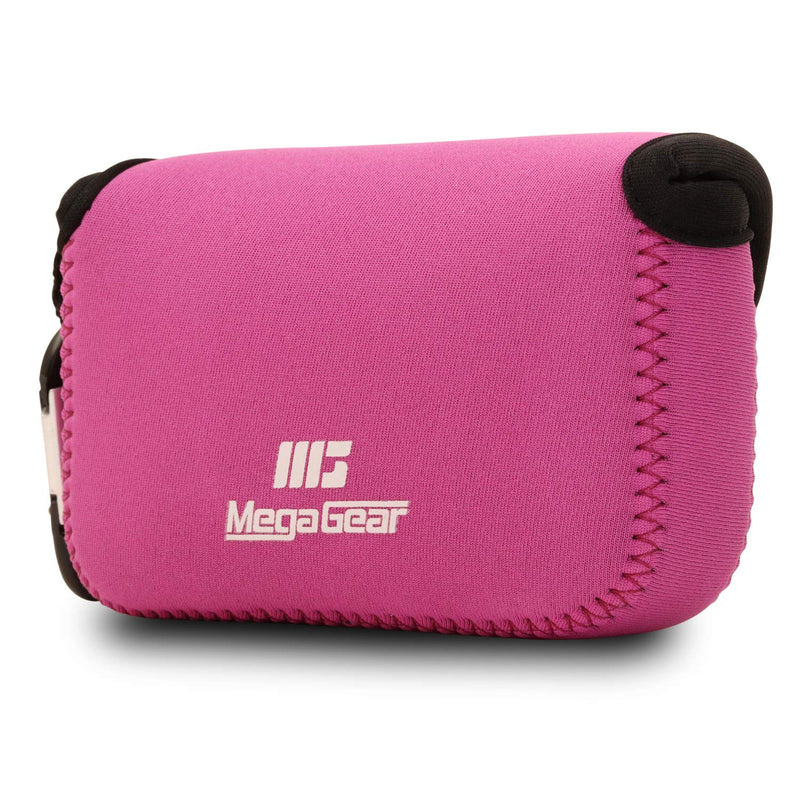  [AUSTRALIA] - MegaGear Ultra Light Neoprene Camera Case Compatible with Nikon Coolpix W150, W100, S33 Hot Pink