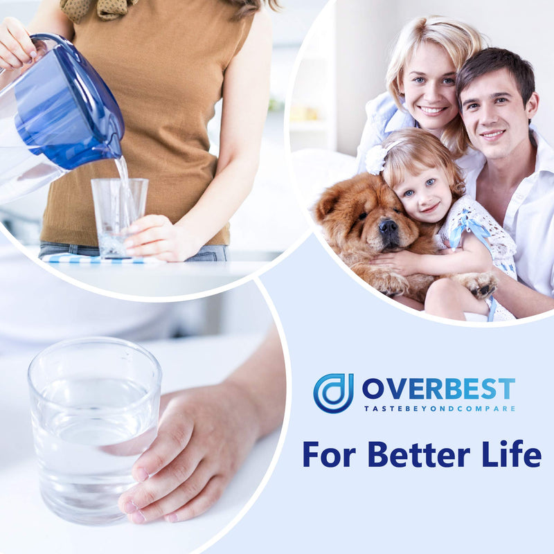  [AUSTRALIA] - Overbest OB7010-3 CRF-950Z Pitcher Water Filter, Replacement for Pur Pitchers and Dispensers PPT700W, CR-1100C, DS-1800Z and PPF951K, PPF900Z Water Filter (3 Pack)