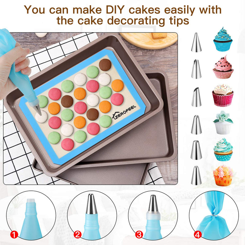  [AUSTRALIA] - Silicone Baking Mat Set of 20 - Non stick Silicone Baking Mat - BPA Grade Food Safe Baking Mat - Perfect for Making Cookies, Macarons, Bread and Pastry