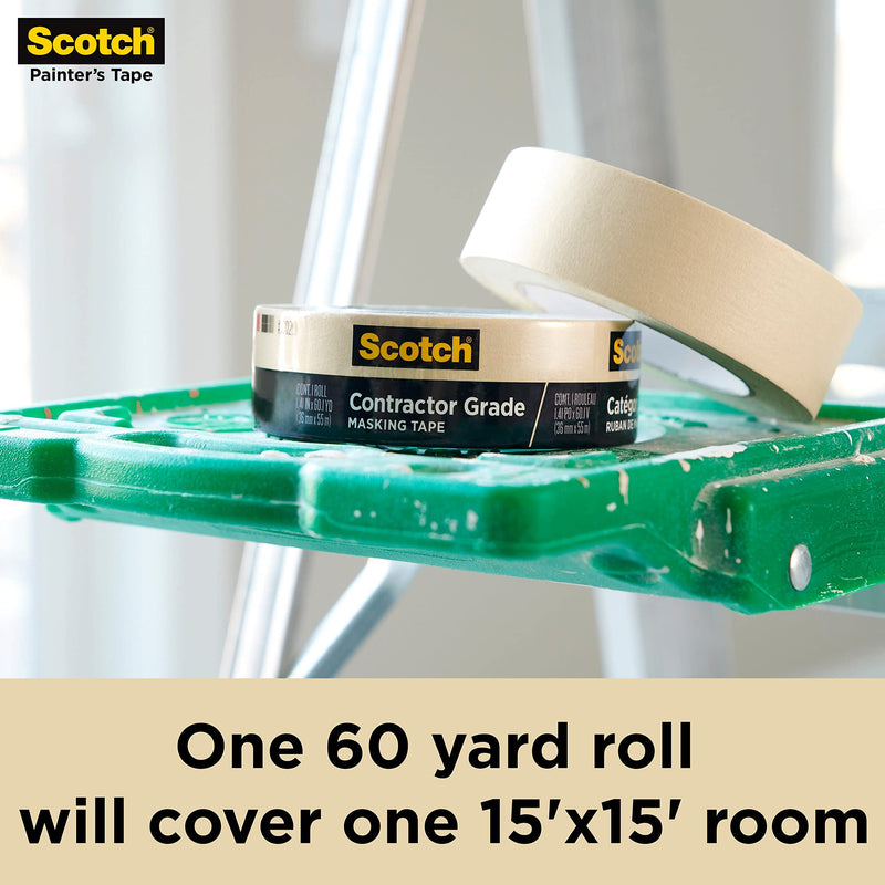  [AUSTRALIA] - Scotch Contractor Grade Masking Tape, 0.94 inches by 60.1 yards (360 yards total), 2020, 6 Rolls 0.94" Width