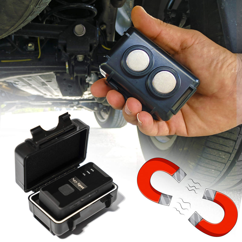  [AUSTRALIA] - Spy Spot Magnetic Mount Weatherproof Case for GPS Trackers - Stash Lock Box for Items, Key Holder Under Vehicles - Fits GL200, GL 300, GL300W, GL300MA