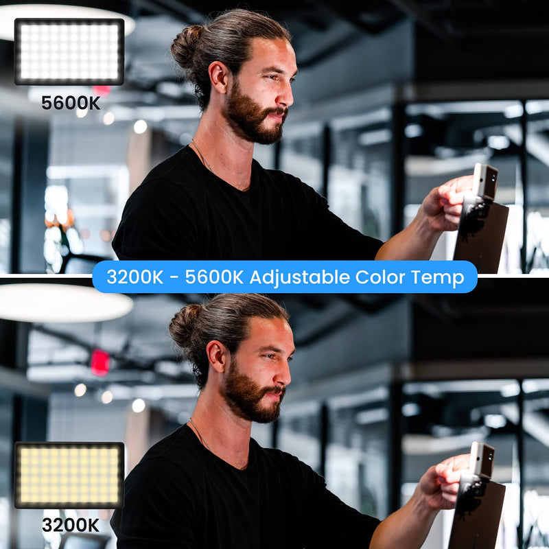  [AUSTRALIA] - Lume Cube Video Conference Lighting Kit | Live Streaming, Video Conferencing, Remote Working | Lighting Accessory for Laptop, Adjustable Brightness and Color Temperature, Computer Mount Included