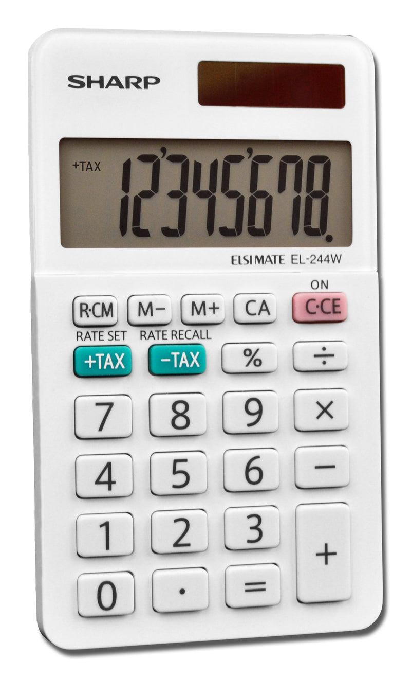 Sharp EL-244WB Business Calculator, White 2.125, 2.38 x 4.06 x 0.31 inches 1 - LeoForward Australia