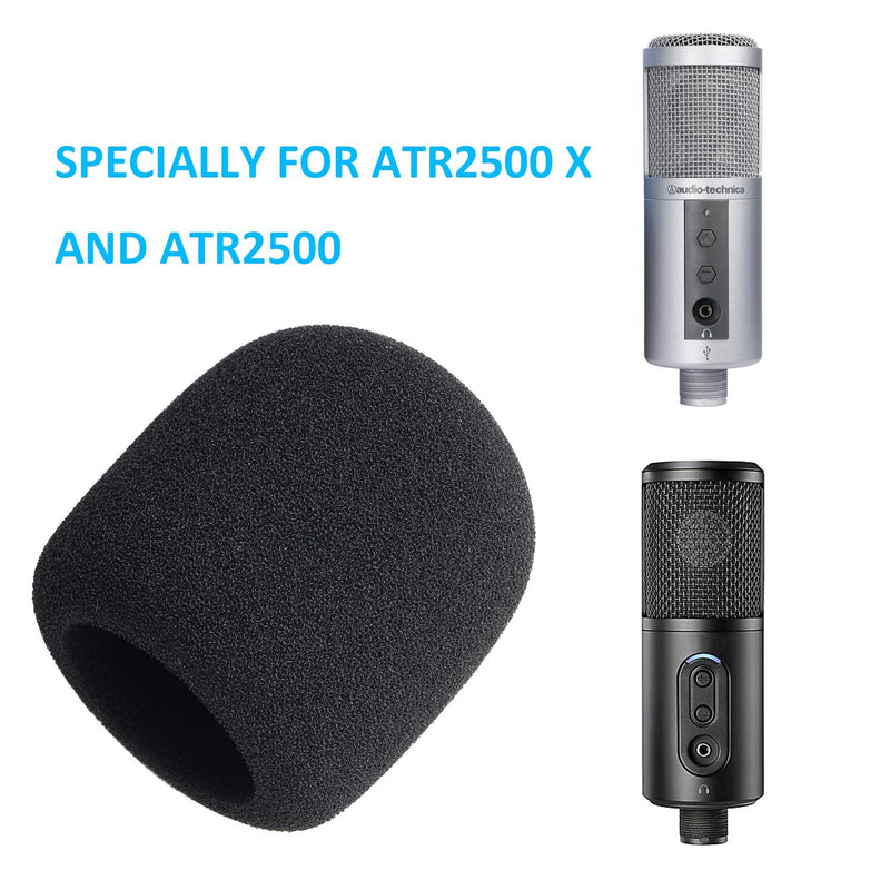  [AUSTRALIA] - ATR2500x Pop Filter Foam Cover - Mic Windscreen Customized for Audio Technica ATR2500x-USB, ATR2500-USB Cardioid Condenser USB Microphone to Blocks Out Plosives