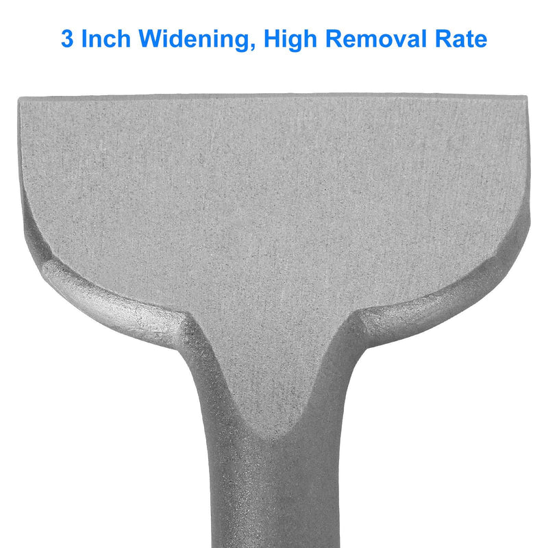  [AUSTRALIA] - 3 Inch SDS Plus Chisel Angled Bent Tile Chisel 3X10 Inch Thinset Scaling Chisel SDS Plus Floor Scraper Cranked Tile Removal Chisel Bit With 3/4 Inch SDS Plus