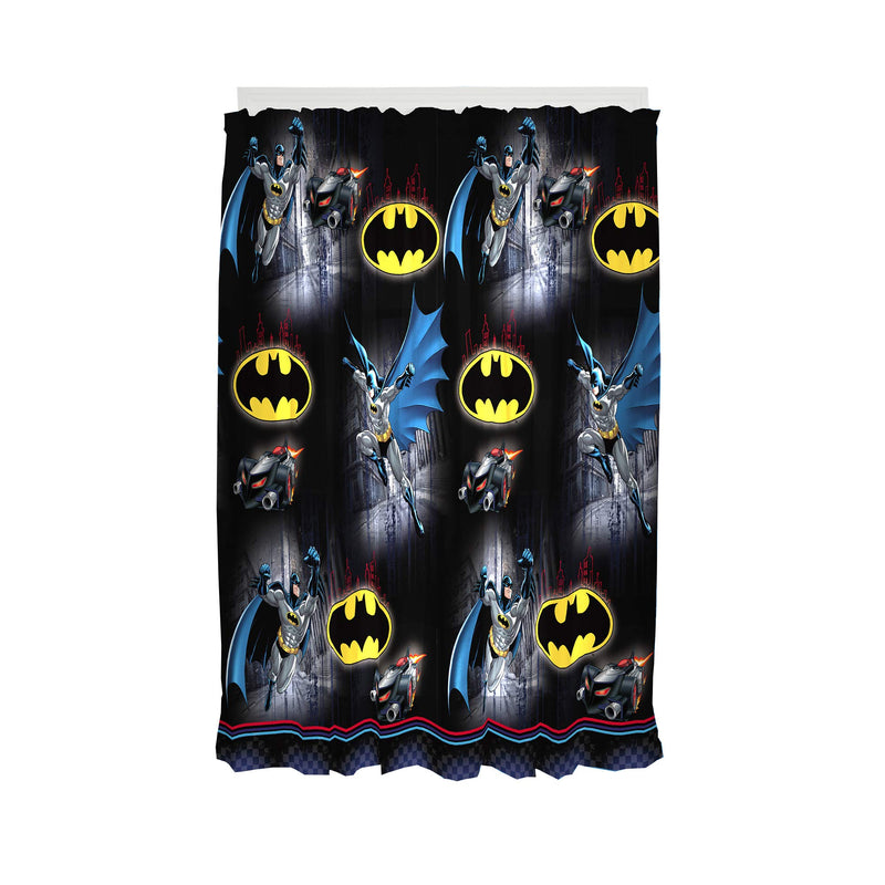  [AUSTRALIA] - Franco Kids Window Curtain Panels Drapes Set, 82" x 63", Batman 82" x 63"