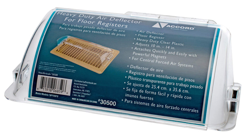  [AUSTRALIA] - Accord APFRDFU Heavy Duty Magnetic Adjustable Air Deflector for Floor Registers, Original Version