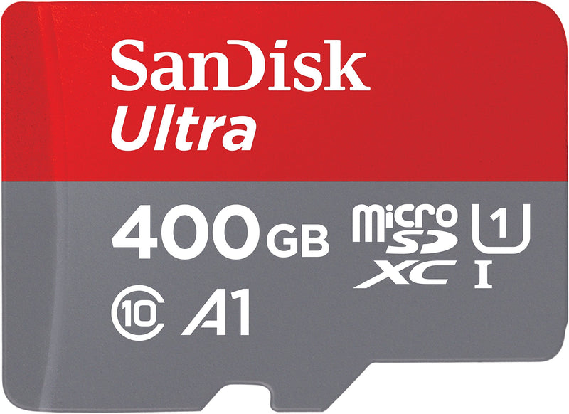  [AUSTRALIA] - SanDisk 400GB Ultra microSDXC UHS-I Memory Card with Adapter - 120MB/s, C10, U1, Full HD, A1, Micro SD Card - SDSQUA4-400G-GN6MA & MobileMate USB 3.0 microSD Card Reader- SDDR-B531-GN6NN Memory Card + Card Reader