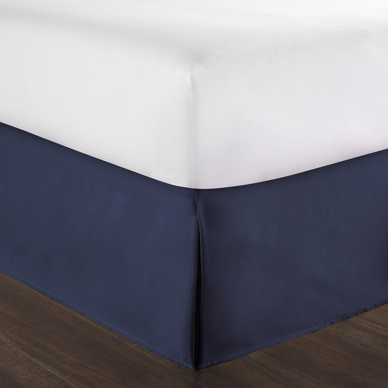  [AUSTRALIA] - Hotel Luxury Bed Skirt Dust Ruffle 1800 Platinum Collection 14 inch Tailored Drop, Wrinkle & Fade Resistant (King, Navy) King