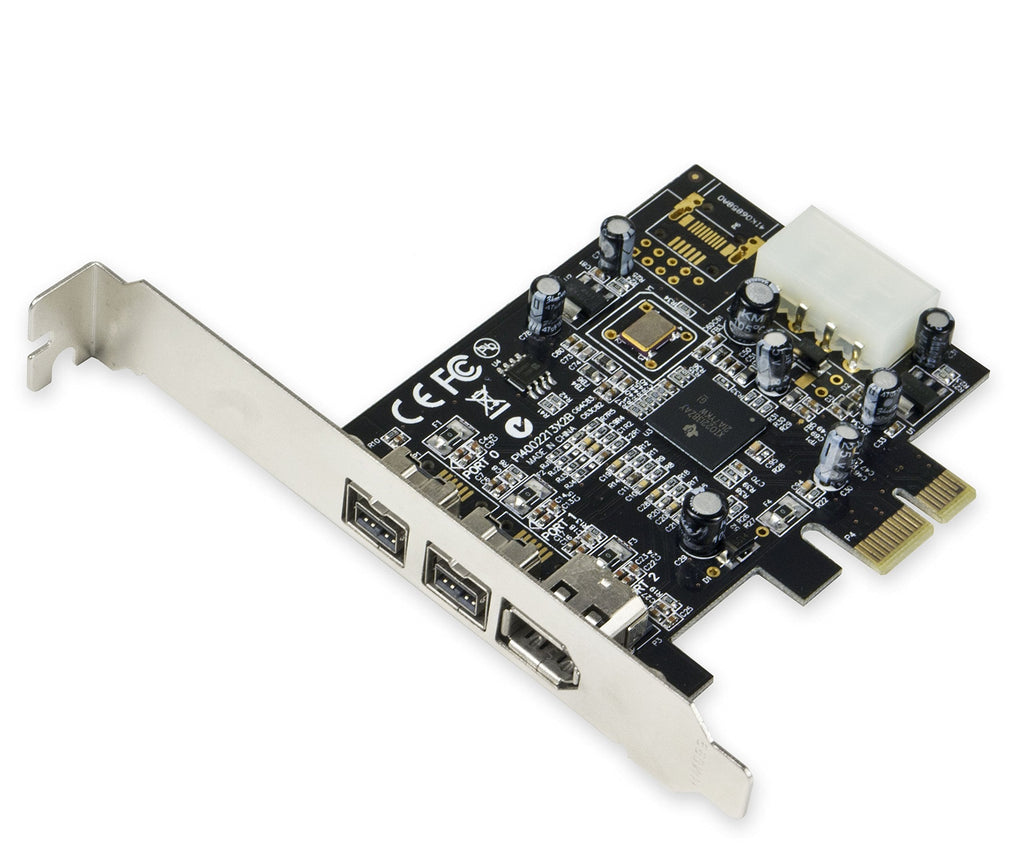  [AUSTRALIA] - Syba SY-PEX30016 3 Port IEEE 1394 Firewire 1394B & 1394A PCIe 1.1 x1 Card TI XIO2213B Chipset Requires Legacy Driver for Windows 8 10