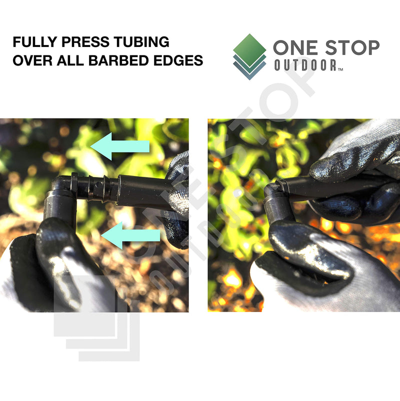  [AUSTRALIA] - 20-Pack - Irrigation Fittings Elbow Corner 90 for 1/2" Drip Tubing - Barbed Connectors (Fits Most Brands, Rain Bird 16mm .520 ID and Compatible Drip or Sprinkler Systems) (Elbow 20-Pack) Elbow 20-Pack