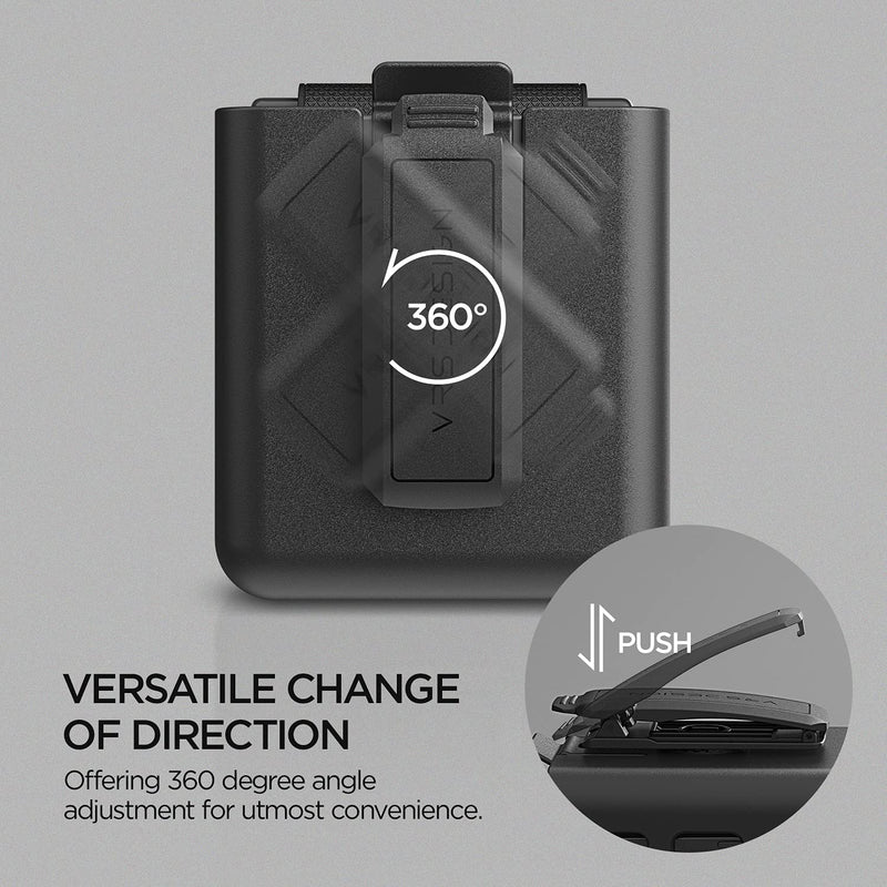  [AUSTRALIA] - VRS Design QuickStand Active Clip, Sturdy Kickstand Case with Multi Clip Compatible with Galaxy Z Flip 3 (2021)