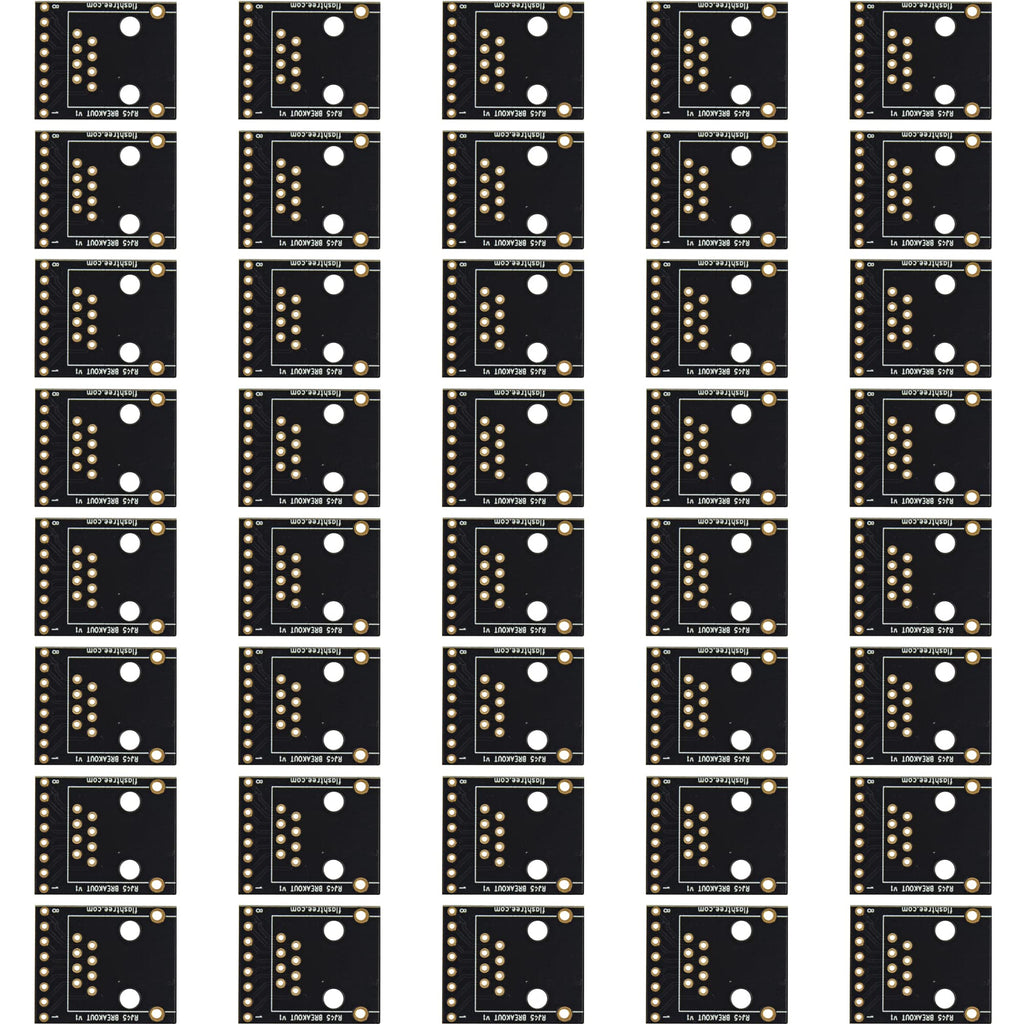  [AUSTRALIA] - Jujinglobal 40pcs RJ45 Ethernet Breakout Board PCB Connector for RS-232 RS-422 RS-485 DMX-512 RJ45 Breakout PCB (40pcs)