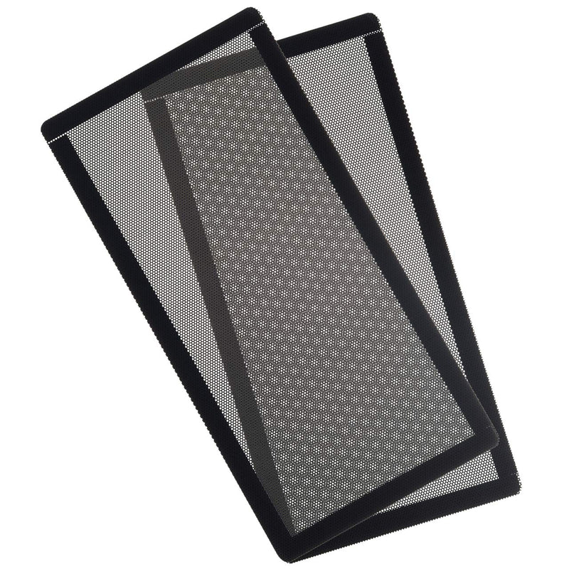  [AUSTRALIA] - CM Computer Case Fan Dust Filter PC Mesh Filter Cover Grills with Magnetic Frame, Black Color (240 x 120 mm (2 Pcs))