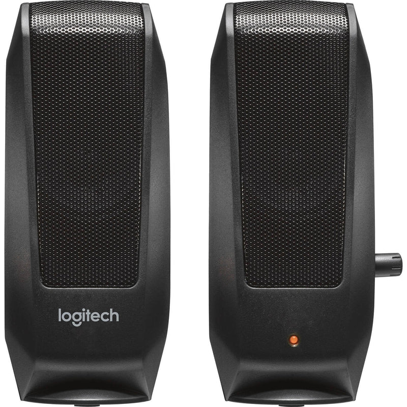  [AUSTRALIA] - Logitech S-120 2-Piece Stereo Speaker System with Auxiliary Headphone Jack (Black)