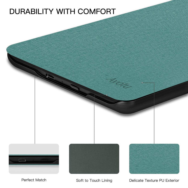  [AUSTRALIA] - Ayotu Case for All-New Kindle 10th Gen 2019 Release - Durable Cover with Auto Wake/Sleep fits Amazon All-New Kindle 2019(Will not fit Kindle Paperwhite or Kindle Oasis) Mint Green Kindle 10th Generation 2019 A-Mint Green