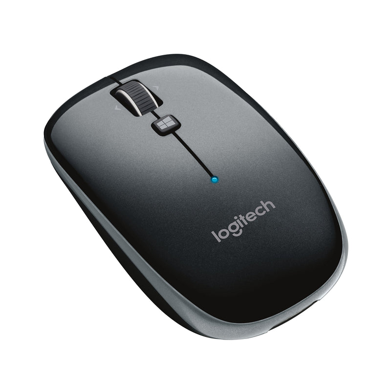  [AUSTRALIA] - Logitech M557 Bluetooth Mouse – Wireless Mouse with 1 Year Battery Life, Side-to-Side Scrolling, and Right or Left Hand Use with Apple Mac or Microsoft Windows Computers and Laptops, Gray Standard Packaging