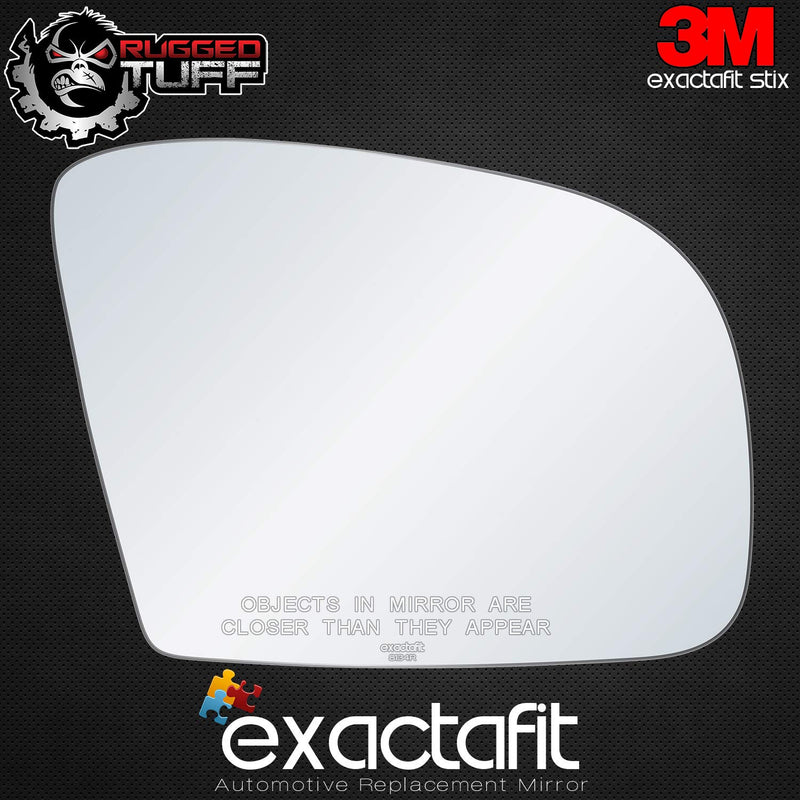 exactafit 8134R Passenger Side Mirror Glass Replacement Plus 3m Adhesives Compatible With Mercedes Benz ML GL R Class AMG Right Hand Door Wing RH - LeoForward Australia
