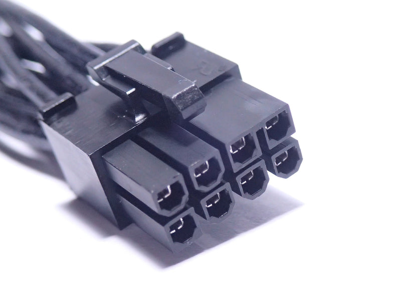 GutsParker Dual 6-Pin Female to 8-Pin Male Cable Adapter Black - LeoForward Australia