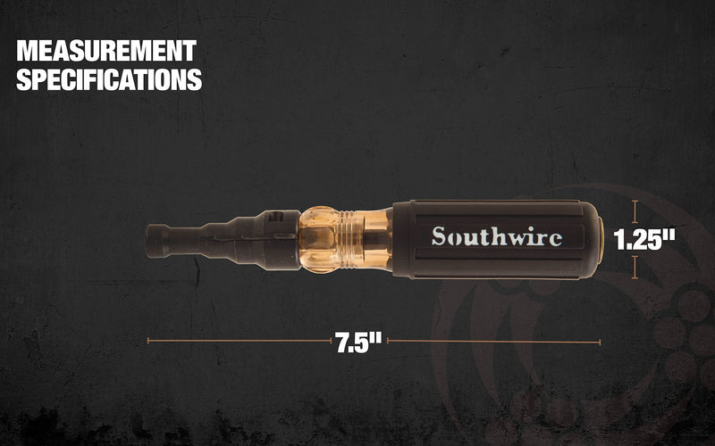  [AUSTRALIA] - Southwire Tools & Equipment SDCFR Conduit Fitting Reaming Screwdriver, Heavy Duty, Dual Function, Multi Use Detachable Head, Compatible with Drill, Cushion Grip Handles for Comfort