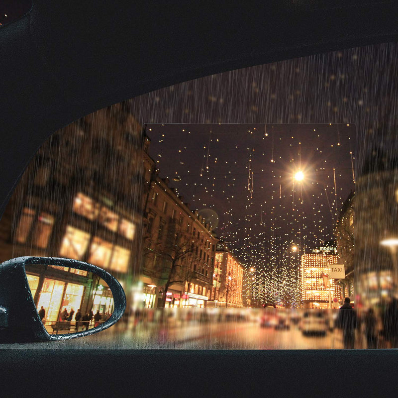  [AUSTRALIA] - 4 Pieces Car Rearview Mirror Film Rainproof Waterproof Mirror Film Anti Fog HD Clear Nano Coating Car Film for Car Rear View Mirrors Side Windows