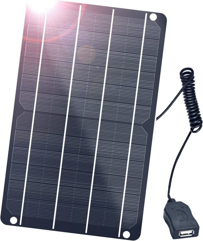  [AUSTRALIA] - 6W Solar Panel, 5V/1A Mini USB Solar Panel,IP67 Waterproof Monocrystalline Module DIY Solar Panel Kit with PET Material for Smart Phone, Small Fans Monitor Outdoor Security Camera 6W