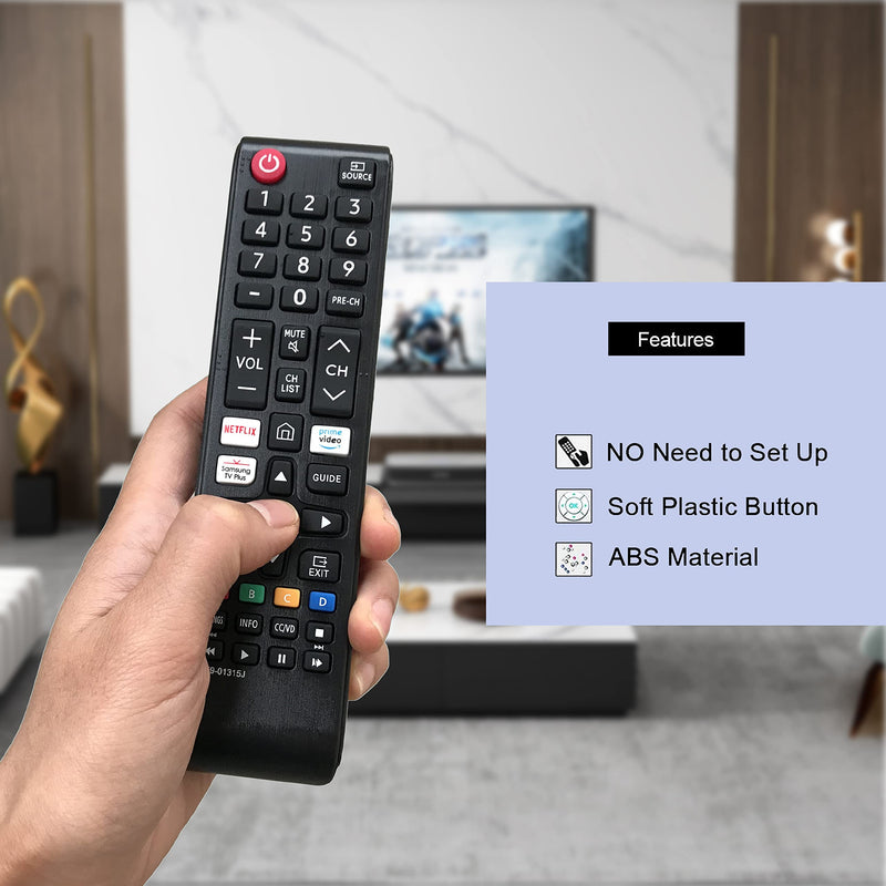  [AUSTRALIA] - Universal Remote Control BN59-01315J Replacement for Samsung 4K UHD QLED Curve HDTV 6 7 8 Series Smart TVs UN49NU8000 UN65TU7000FXZA UN75NU8000FXZA