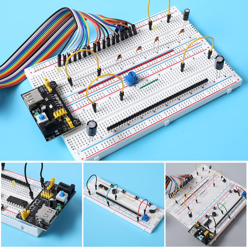  [AUSTRALIA] - DEYUE 3 Set of Solderless Prototype Breadboard 830 tie Points Breadboard 3PCS 830