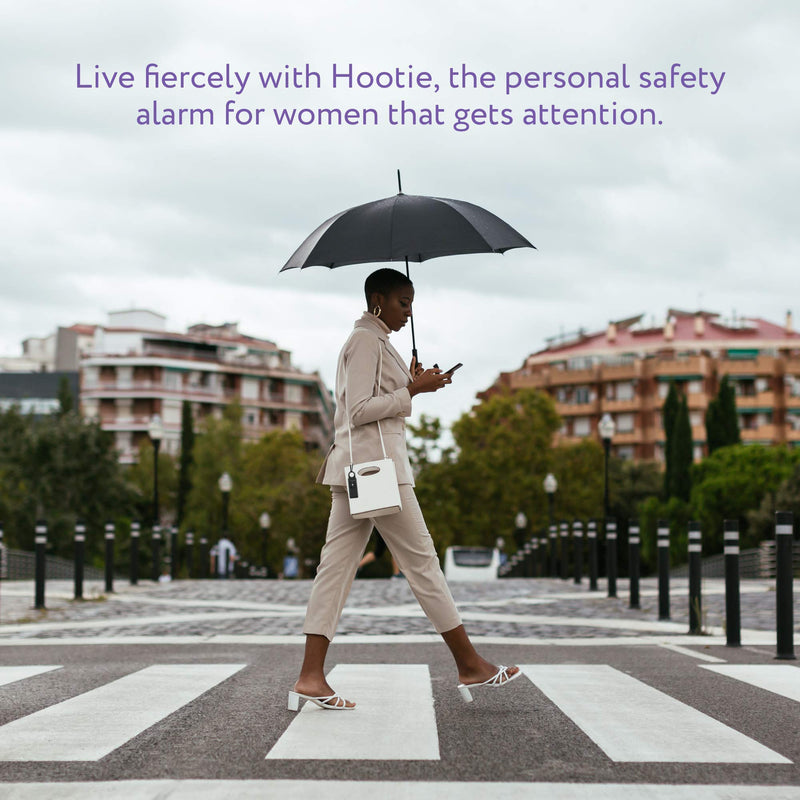 [AUSTRALIA] - Hootie Personal Keychain Alarm for Women, Men, and Kids Protection - Hand Held Safety Siren for Self Defense and Emergency, Loud Pocket and Key-Chain-Safe Sound Device with Panic Strobe Light, Red