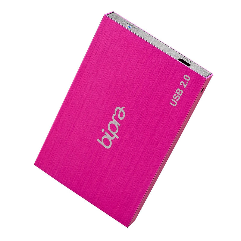  [AUSTRALIA] - Bipra 500Gb 500 Gb 2.5 USB 2.0 External Pocket Slim Hard Drive - Sweet Pink - Fat32