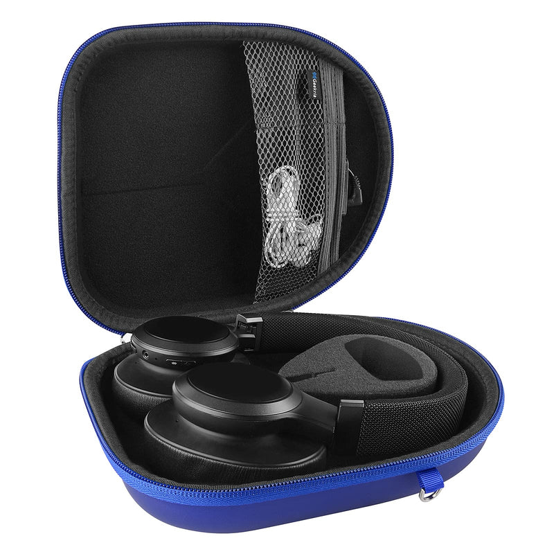  [AUSTRALIA] - Geekria Shield Headphones Case Compatible with JBL Tour ONE, Tune 750NC, Live 650BTNC, Tune 700BT, E65BTNC Case, Replacement Protective Hard Shell Travel Carrying Bag with Cable Storage (Blue) Blue