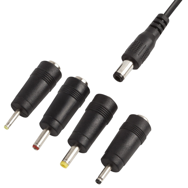 DC Plugs for Small Electronics and Devices Universal 5.5X2.1mm Jack to 4 Plugs 4.0X1.7mm, 3.5X1.35mm, 3.0X1.1mm, 2.5X0.7mm with 1x Cable 5.5X2.1mm to USB (4 Tips +1 Cable),3FT - LeoForward Australia