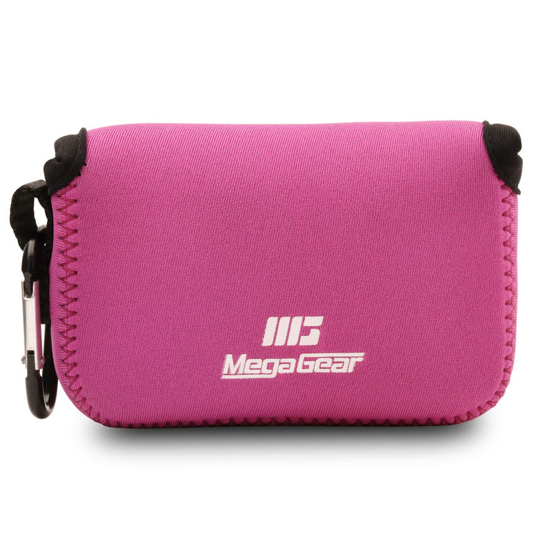  [AUSTRALIA] - MegaGear Ultra Light Neoprene Camera Case Compatible with Nikon Coolpix W150, W100, S33 Hot Pink