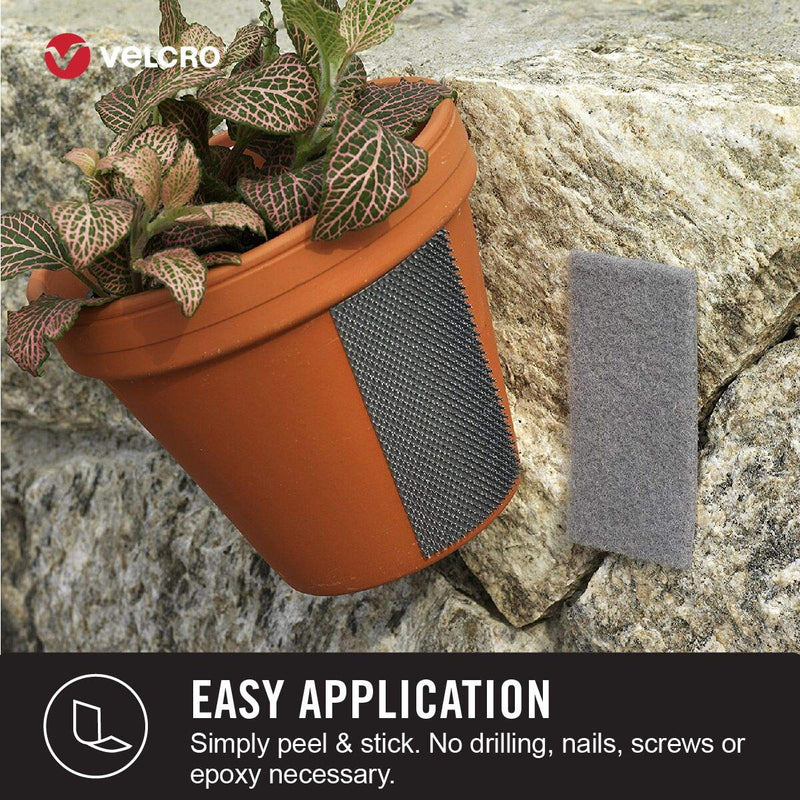  [AUSTRALIA] - VELCRO Brand Outdoor Heavy Duty Strips | 4 x 1 Inch Pk of 10 | Holds 15 lbs | Black Extreme Hook and Loop Tape Industrial Strength Adhesive | Weather Resistance for Rough Surfaces (91841) 4in x 1in (10Pk)