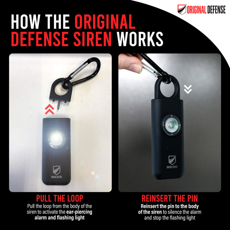  [AUSTRALIA] - Original Defense Self Defense Siren. Authentic Personal Keychain Security Alarm for Women, Kids & Elders. Personal Alarms (1 Pack, Mint) 1 Pack