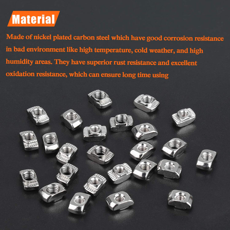  [AUSTRALIA] - HELIFOUNER 240 Pieces 2020 Series T Nuts, M3 M4 M5 T Slot Nut Assortment Kit M3 M4 M5 (240 PCS)