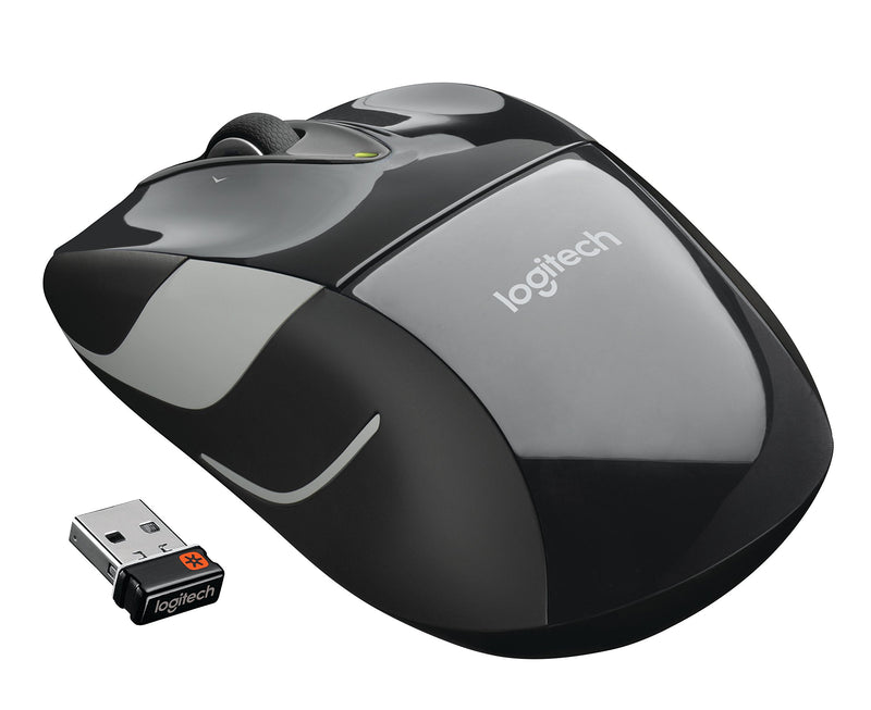 Logitech M525 Wireless Mouse – Long 3 Year Battery Life, Ergonomic Shape for Right or Left Hand Use, Micro-Precision Scroll Wheel, and USB Unifying Receiver for Computers and Laptops, Black/Gray Standard Packaging - LeoForward Australia