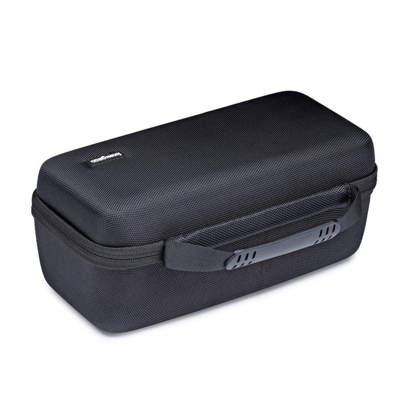  [AUSTRALIA] - Knox Gear Hard Travel Case for Sony SRS-XB33 Wireless Bluetooth Speaker (Black) with Kratos 6' Braided Aluminum Alloy USB Cable and Kratos 30W Adapter Bundle (3 Items)