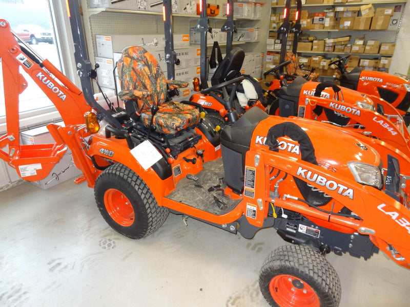  [AUSTRALIA] - Durafit Seat Covers, KU06 MC2 Seat Covers for Tractor BX 2370 in Orange Camo