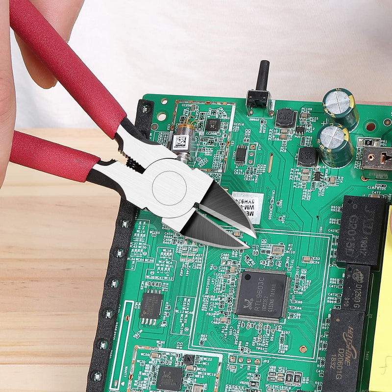  [AUSTRALIA] - IGAN-P6 Wire Flush Cutters, 6-inch Ultra Sharp & Powerful Side Cutter Clippers with Longer Flush Cutting Edge, Ideal Wire Snips for Crafting, Floral, Electrical & Any Clean Cut Needs Pack 1