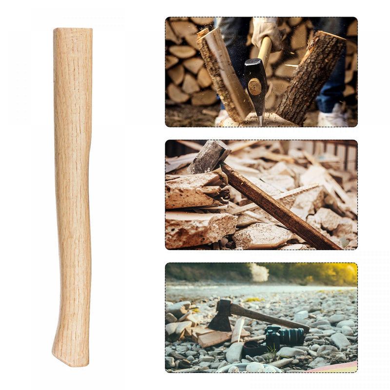  [AUSTRALIA] - uxcell 16 Inch Wood Long Replacement Handle Curved Replaceable Handle for Axe Hammer Flat Square Eye Oak Wood