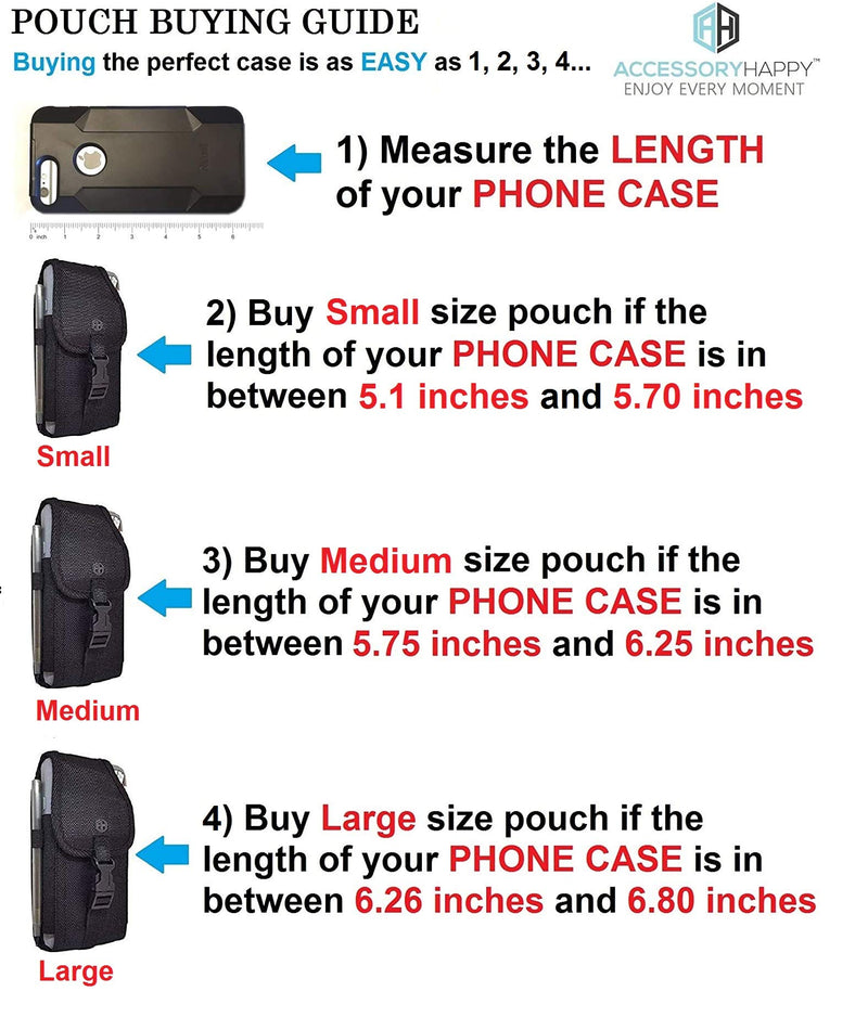  [AUSTRALIA] - AH Military Grade Cell Phone Carrier Holster Men Cell Phone Belt Holder, Compatible w/ [iPhone iPhone 12 Mini SE 5 5S 5C Samsung J1 J3 LG K7 K10 & More] fits Waterproof/Defender/Thick Heavy Duty Case Small (5.4 X 3.3 X 0.70 in)