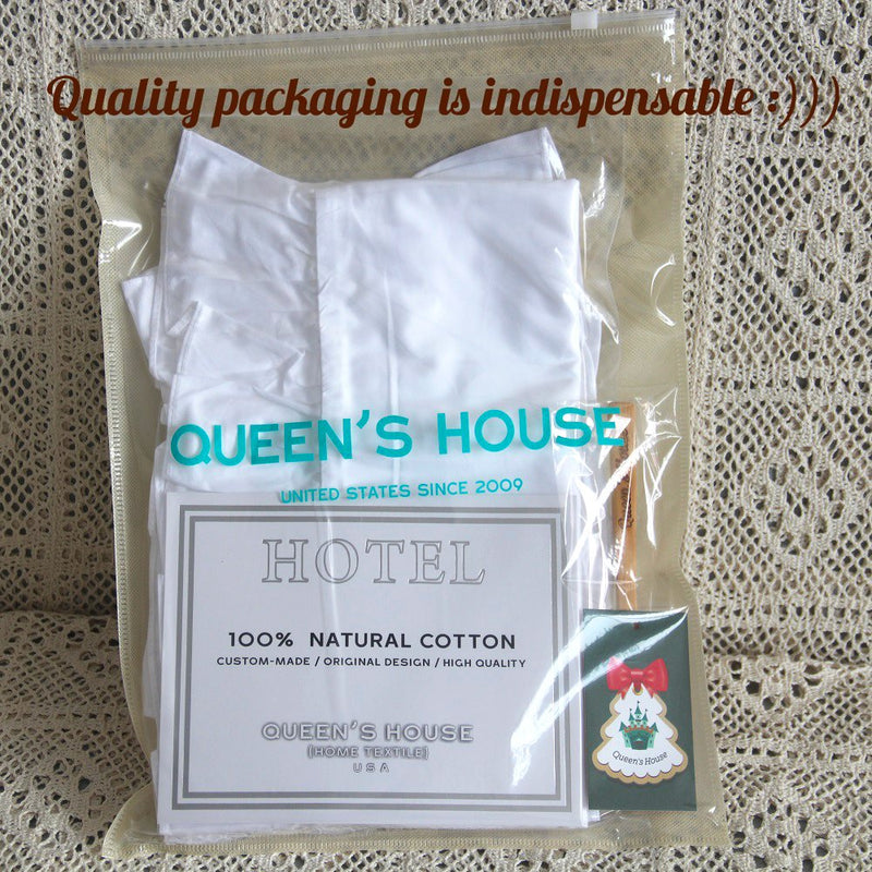  [AUSTRALIA] - Queen's House 2-Piece White Euro Shams Ruffle White