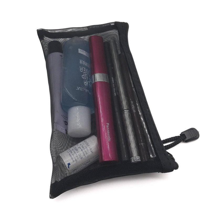 Pack of 5 pcs Multipurpose Nylon Mesh Cosmetic Bag Makeup Travel Cases Pencil Case Travel Organizers - LeoForward Australia