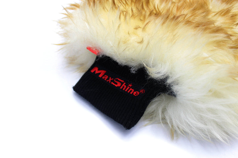  [AUSTRALIA] - Maxshine Sheepskin Scratch Free Wool Mitt for Car Detailing