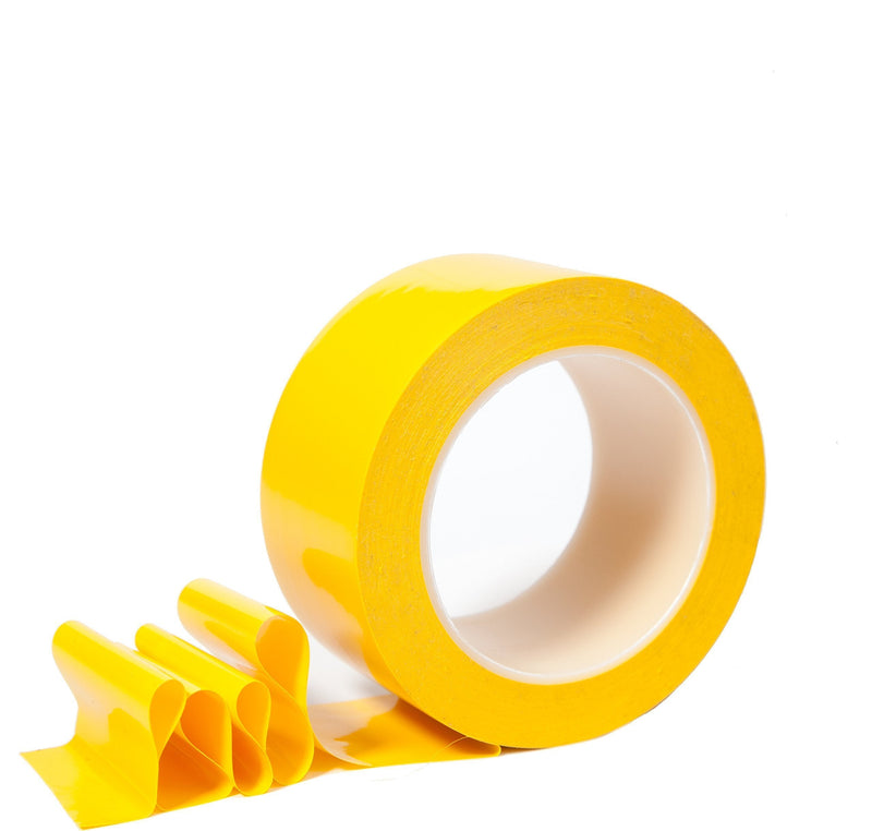  [AUSTRALIA] - CARNAVAL 2 Inch Floor Tape for Marking Factories, Warehouses, Workshops, Public Areas with Aggressive Adhesive & Flexible Backing, Yellow 2" Width 36 Yards Length