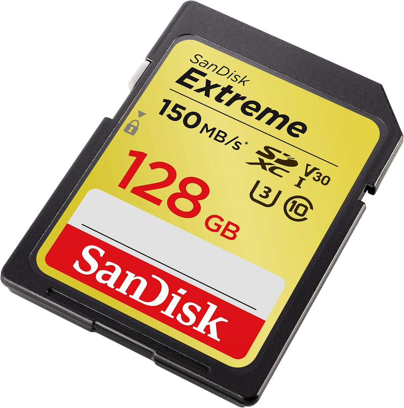  [AUSTRALIA] - SanDisk 64GB Extreme SDXC UHS-I Memory Card - C10, U3, V30, 4K, UHD, SD Card - SDSDXV2-064G-GNCIN & 128GB Extreme SDXC UHS-I Memory Card - 150MB/s, C10, U3, V30, 4K UHD, SD Card - SDSDXV5-128G-GNCIN