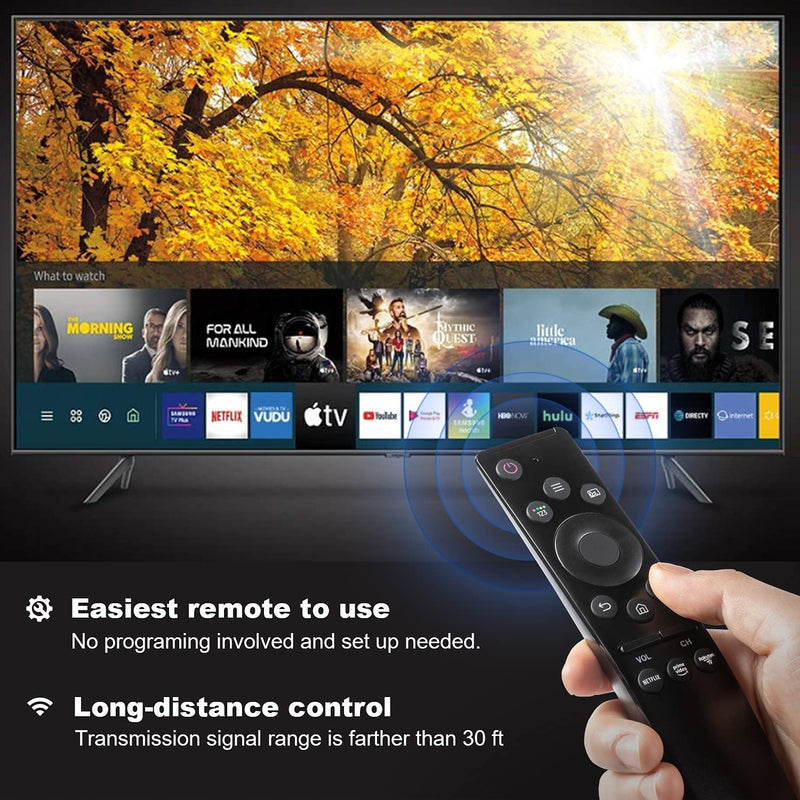 Universal Remote-Control for Samsung Smart-TV, Remote-Replacement of HDTV 4K UHD Curved QLED and More TVs, with Netflix Prime-Video Buttons - LeoForward Australia