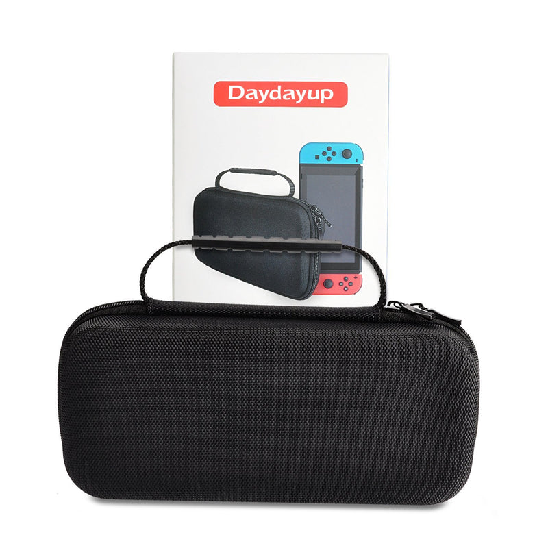  [AUSTRALIA] - DAYDAYUP Hestia Goods Switch Carrying Case Compatible with Nintendo Switch, with 20 Games Cartridges Protective Hard Shell Travel Carrying Case Pouch for Nintendo Switch Console & Accessories, Black